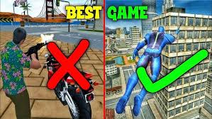 Rope hero mod vs Gangstar Vegas Which Game Rules Android? 1 rope hero mod apk vs gangstar vigas comparison